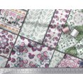 thumbnail image 2 of Soimoi Polyester Crepe Fabric Mandala & Paisley Patchwork Print Fabric by Yard 52 Inch Wide, 2 of 3