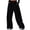 Black, variant on Bmisegm Women's Casual Sweatpants High Waist Straight Leg Loose Fit Comfortable Workout Trousers for Everyday and Use Grey L