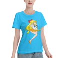 thumbnail image 2 of T-Shirt Basique à Manches Courtes pour Femmes Sailor Moon Aino Minako, 2 of 6