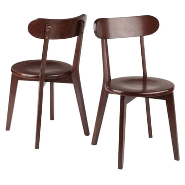 Winsome Pauline 2-Pc Chair Set Walnt finish