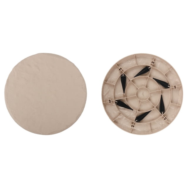 VogueV Garden Stepping Stones - Decorative Outdoor Pathway Decor Beige 2