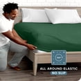 thumbnail image 3 of Bare Home Drap-Housse - Premium 1800 Collection - Poche Profonde - Ultra Doux, Résistant aux Plis - Lit Simple, Vert Forêt, 3 of 7