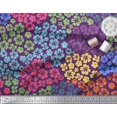 thumbnail image 3 of Soimoi Poly Georgette Fabric Artistic Flower Decor Fabric Printed Yard 42 Inch Wide, 3 of 3