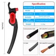 thumbnail image 3 of Wdhugt Ratchet Wheel Type Stripper Cable Knife For 25Mm Round Cable Peeling And Stripping Tool With Adjustable Blade Made From Plastic And Metal Components, 3 of 9
