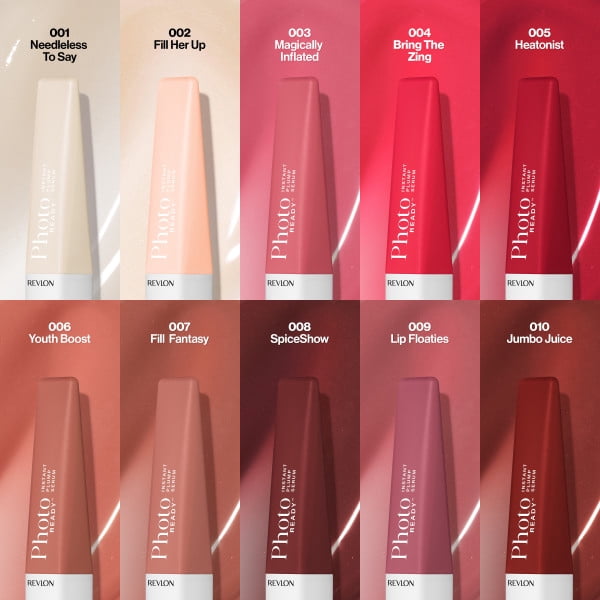 Sérum comblant instantané Revlon PhotoReady™, brillant à lèvres, repulpant et hydratant, 010 Géantes et juteuses, 5ml