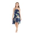 thumbnail image 1 of Girl Hawaiian Halter Dress in Simply Blue Palms, 1 of 5