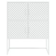 thumbnail image 3 of vidaXL Highboard White 80x35x100 cm Steel, 3 of 5