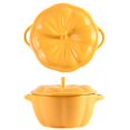 thumbnail image 1 of Bol à Soupe en Céramique Antidérapant en Forme de Citrouille Bol à Ragoût avec Poignée et Couvercle, 1 of 10
