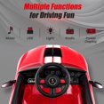 thumbnail image 4 of Licensed Ford Mustang GT500 Ride on Car for Kids by OLAKIDS, Battery Powered Electric Vehicle with Remote Control, Headlight, Power Display, USB, Music, Radio, Aged 3-8, 4 of 9