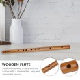 thumbnail image 4 of Petite Flûte Pratique en Bois Instrument de Musique Traditionnel (Clé g), 4 of 9