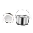 thumbnail image 4 of Luzkey Stewing Stockpot Cookware Hanging Versatile Outdoor Indoor Round Camping Pot 2.5L, 4 of 8