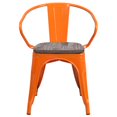 thumbnail image 3 of Yellow Metal Chair With Arms, 3 of 12