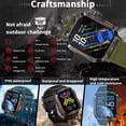 thumbnail image 3 of Smart Watch Compass Altitude Air Pressure Monitor IP68 Waterproof with Led Flashlight 600mAh 20 Days Fitness Smartwatch for Android Ios Women Men Watch, 3 of 18