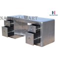 thumbnail image 4 of Nauticalmart Deco Aviator Writing Desk - Aluminium Table Mid Century Industrial Furniture, 4 of 5