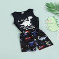 thumbnail image 2 of Ensembles pour Garçons Débardeur Sans Manches Col Rond Lettres Shorts d'Arbre, 2 of 6