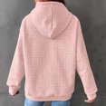 thumbnail image 4 of 2023 Chandail de Mode pour Femmes Rabais de 50 % Liquidation Mode Décontractée Manches Longues Col Rond Chandails pour Dames Hauts Blouse Chandail à Capuchon Uni, 4 of 8