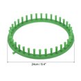 thumbnail image 2 of Unique Bargains Kit de Machines à Tricoter Rondes, Outil de Tissage Audacieux avec Accessoires, Style Vert 1, 2 of 5
