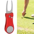 thumbnail image 3 of Pitchfork, Fine Workmanship Stainless Steel Material  Putting Green Fork Foldable Design Light in Weight  for Outdoor for  Red,Green,Grey,Black, 3 of 8