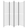 thumbnail image 2 of vidaXL 4-Panel Room Divider White 200x200 cm Fabric, 2 of 5