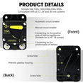 thumbnail image 4 of 50 Amp Marine Circuit Breaker Resettable 50A with Manual Reset Switch Button for Boat Trolling RV Yacht, 12V - 48V DC, 4 of 4