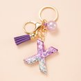 thumbnail image 3 of LYMAYTER Cute Pink Tassel Mug Accessory Initial Letter Charm Keychain - with Tassel, Heart - shaped Sequins, 3 of 7
