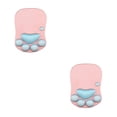 thumbnail image 2 of maskred Stylish Cat Paw Gaming Mouse Mat Wrist Protection Non-slide Base Safe Unique DS-011 pink blue 2Set, 2 of 6