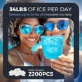 thumbnail image 3 of Simzlife 35lbs/24H Nugget Ice Maker Countertop,Portable Ice Maker Machine with Auto-Cleaning, Black, 3 of 7