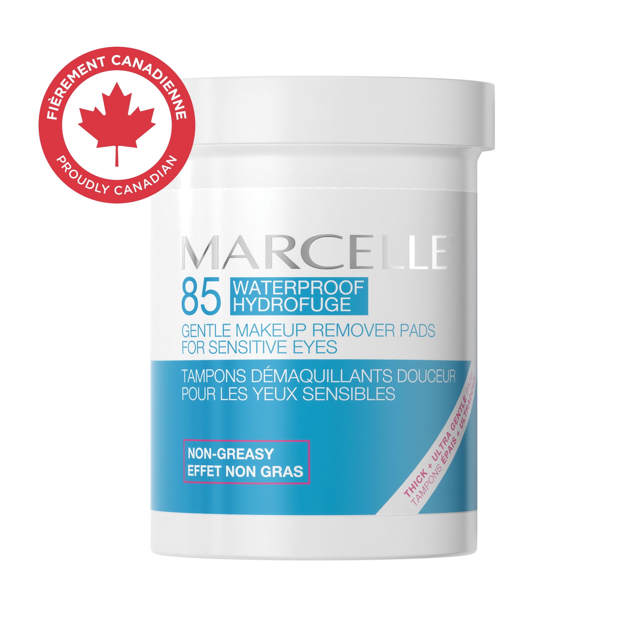 Marcelle Gentle Makeup Remover Pads for Sensitive Eyes, 85 pads