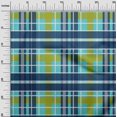 thumbnail image 3 of oneOone Polyester Lycra Turquoise Blue Fabric Madras Check Craft Projects Decor Fabric Printed By The Yard 56 Inch Wide, 3 of 3