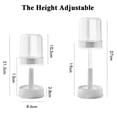 thumbnail image 2 of Product Category Rack Storage 2 Toothbrush Holder with Cover and Adjustable Height 2 Slots for Toothpaste and toothbrushes for Bathrooms, 2 of 7