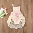 thumbnail image 3 of Nouveau-né Bébé Filles Barboteuse en Dentelle Fleur Robe Combinaison Justaucorps une-Pièce Vêtements, 3 of 5