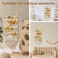 thumbnail image 2 of ziyahi Hanging Toy Storage Net Large Bohemian Style Wall Organizer Stuffed Toy Storage Hammock 4-Layer D, 2 of 6