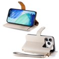 thumbnail image 4 of GANGXUN Wallet Case for iPhone 17 Pro , PU Leather Flip Cover with Card Slots, Zipper Pocket, Wrist Strap and Stand Function, 4 of 6