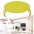 thumbnail image 4 of BUYISI Microwave Tray Microwave Plate Stacker Grill Rack Plastic Bakin Round Steam Rack Round Folding With Disc-type Anti-skid Lines C, 4 of 5