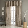 thumbnail image 3 of JLA Home INC Andora Faux Silk Embroidered Window Valance Tan 50x18, 3 of 4