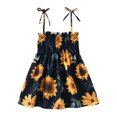 thumbnail image 1 of RKSTN Robe à Manches Longues pour Filles Tout-Petits Robe d'Été Sans Manches pour Bébés Filles Robe à Bretelles Imprimé Graphique Vêtements pour Enfants, 1 of 7