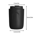 thumbnail image 2 of Water Cup with Straw and Lid Mini Coffee Cup Stainless Steel Portable Water Cup Insulating Cup Fashion Gift Cup Stainless Steel Containers with Lids Stainless Steel Cup with Straw, 2 of 3
