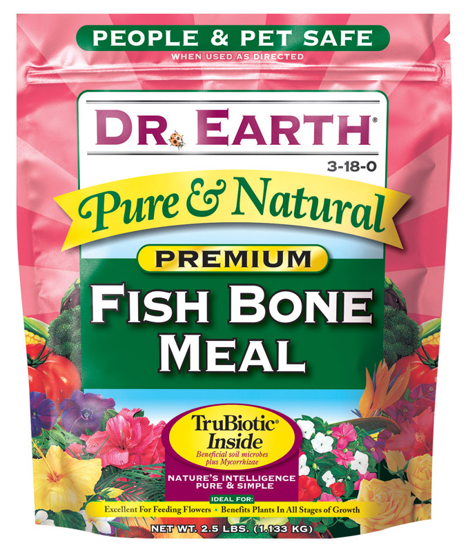 Dr. Earth 722 Fish Bone Meal 3-18-0 Boxed, 2-1/2-Pound