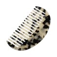 thumbnail image 1 of Unique Bargains 1 Pcs Women Half Round Wide Tooth Comb for Curly Thick Wavy Straight Hair Tortoiseshell, 1 of 6