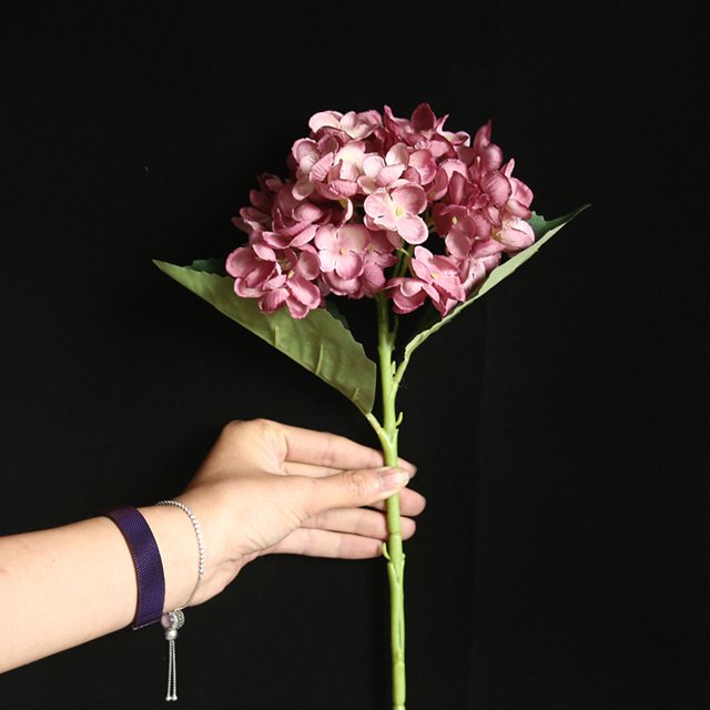 SDNall Artificial Flower Hydrangea Fake Silk Flower Home Wedding Party Floral Decor