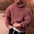 thumbnail image 1 of Pull Tricoté à Manches Longues pour Hommes, Mode Hiver, Col Montant, Chaud, Extérieur, 1 of 3