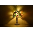 thumbnail image 4 of Tiffany Style Table Lamp Bedside Desk LED Lamp Bedroom Stained-Glass 14.5'' Height Bronze Multi-color, 4 of 4