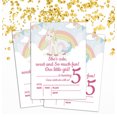 thumbnail image 2 of Darling Souvenir Blue Birthday Invitation Card Printable Fill or Write In Blank Invites Party Supplies Pack Of 28 5 x 7 Inches, 2 of 5