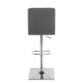 thumbnail image 2 of CorLiving Quinn Modern Fabric Upholstered Adjustable Height Barstools Set of 2 - Swivel Bar Stools with Back, Perfect Kitchen Stools for Island, Bar Chairs & Counter Height Stools, 2 of 9
