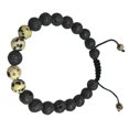 thumbnail image 1 of Bracelets Assortis Mode Réglable Noir Mat Roches Diffuseur Bracelet Perles de Prière Femmes Accessoires Cadeaux pour Hommes Balmatin, 1 of 6