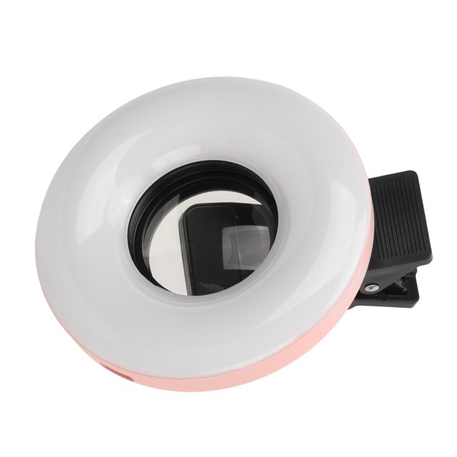 Cell Phone Camera Lens, 15X Zoom Macro Lens with LED Fill Light, Wide Angle, 3000K to 6500K 5 Adjustable Brightness USB Charging Phone Light Clip for Smart Phone Photography