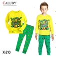 thumbnail image 5 of Pyjama de Nuit pour Garçons Bébé avec Imprimé de Dessin Animé TMNT, Tenue de Sommeil, Costume 2-7 Ans, 5 of 5