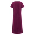 thumbnail image 5 of Robe Midi Décontractée à Manches Courtes et Manches Courtes pour Femmes, 5 of 5