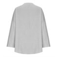 thumbnail image 5 of Yuyuzo Oversized Sweatshirts for Women Long Sleeve Crew Neck Side Slit Color Block Pullover Tops, 5 of 5