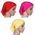 thumbnail image 4 of Headscarf Cap Delicate Adjustable Mercerized Cotton Solid Color Head Wrap for Daily Wear, 4 of 10
